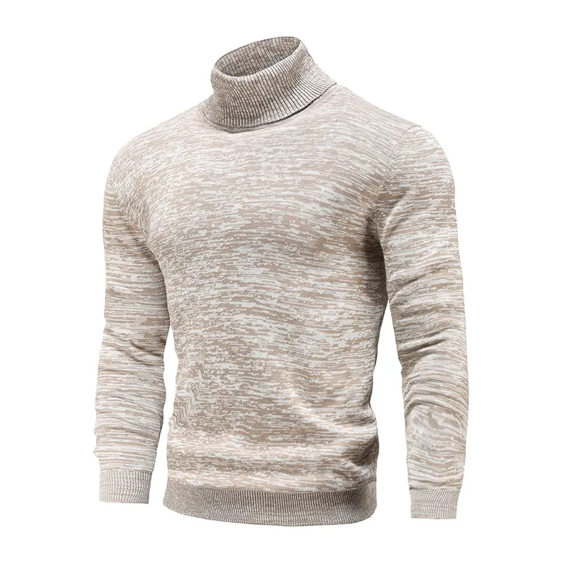 West Louis Winter Turtleneck Cotton Knitted Pullover