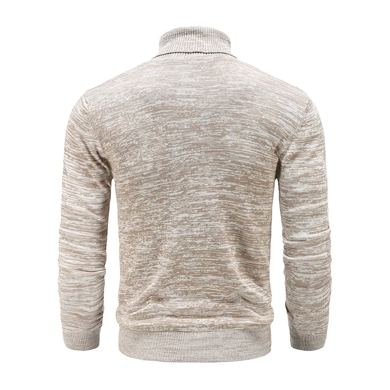 West Louis Winter Turtleneck Cotton Knitted Pullover