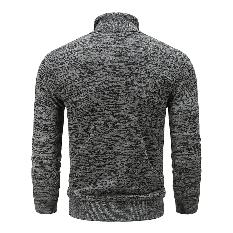 West Louis Winter Turtleneck Cotton Knitted Pullover